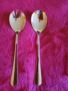 Salatbesteck vergoldet von Berglander, neu, unbenutzt und sehr chic.  - Bild 1 von 2