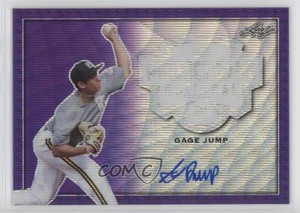 2020 Leaf Perfect Game National Showcase Metal Purple Wave /8 Gage Jump Auto