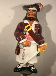 Swank “Black Beard” Hand Painted Porcelain Scotch Decanter Excellent Condition - Picture 1 of 9