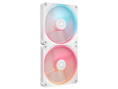 Kit de inicio de ventiladores inversos CORSAIR iCUE LINK LX140-R RGB 140mm PWM - blanco - reversa Foto 1 de 4