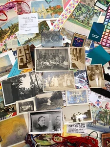 Junk Journal Lot over 110 pcs Maps Photos Scrapbook Art Collage Paper Ephemera - Picture 1 of 14