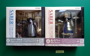 Revoltech Fate Stay Night Dark Saber Alter Version Set of 2 Kaiyodo - Picture 1 of 6