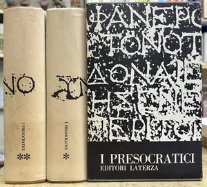 (Cultura Classica) I PRESOCRATICI - 2 VOLUMI - Laterza 1969 - Imagen 1 de 1