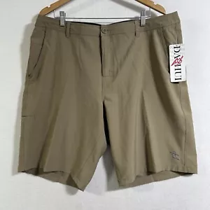 DaHui Mens Hybrid Swim Trunks Shorts 40 Khaki Stretch Unlined 11” Beach Boat - Picture 1 of 10