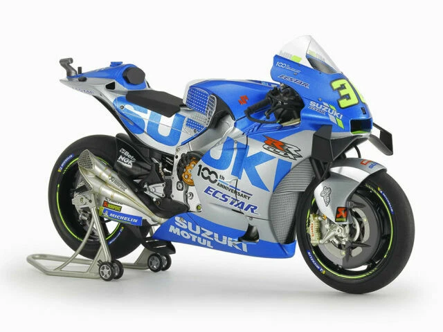Tamiya Kit Suzuki ECSTAR GSX-RR '20 2015 Scala 1:12 Modellino Moto - Blu/Argento (14139)