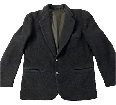 Bugs & Co Warner Bros мужской блейзер из кашемировой смеси 44 винтажный темно-серый - Изображение 1 из 4