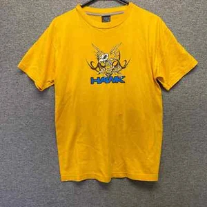 HAWK yellow graphic tee 2000s edgy y2k skater - Picture 1 of 7