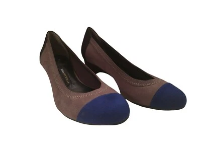 Zapatos para mujer Dana Buchman Deelyah azul gris negro imitación gamuza cuña 6 M Foto 1 de 4