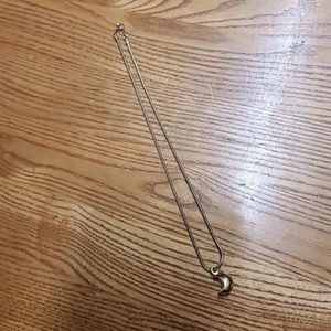 Vintage Artistry goldfarbene Halskette Geschenk Mond Anhänger 15 Zoll runde Kette - Bild 1 von 8
