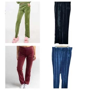 JUICY COUTURE Classic Womens Velour Pants - Picture 1 of 9