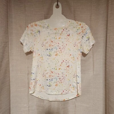 Camiseta Zyia Active Splash Cloud Manga Corta Blanca Salpicaduras Talla Grande Foto 1 de 4