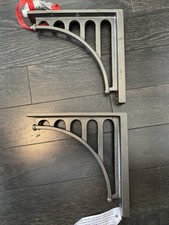 Pottery Barn Bronze Bridge Bracket Set of 2 New 7.5" deep x 7.5" high