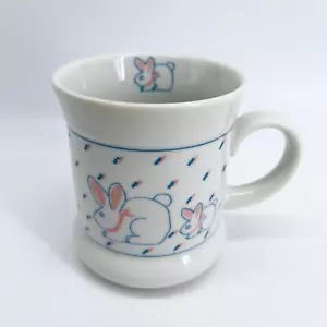 TAZA DE TÉ O CAFÉ PASTEL DE PORCELANA DE COLECCIÓN MAMÁ Y CONEJO CONEJO PRIMAVERA PASCUA - Imagen 1 de 8