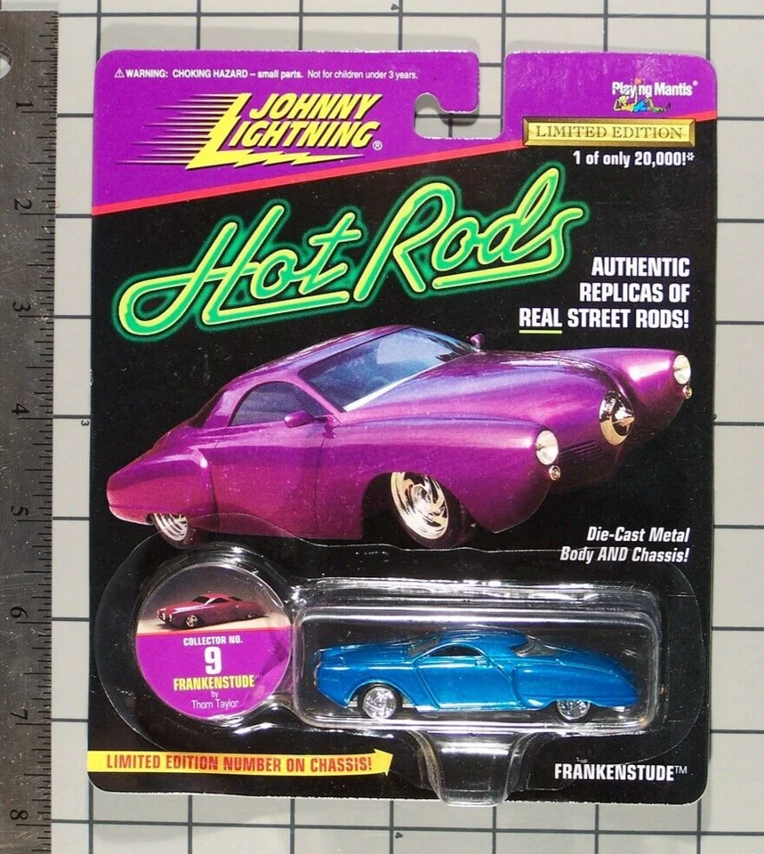 Johnny Lightning 1997 Hot Rods, Frankenstude by Thom Taylor, royal blue - Image 1 of 1