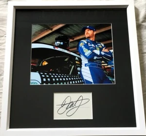 Dale Earnhardt Jr. autograph signed autographed framed w/ 8x10 garage photo JSA - Picture 1 of 1