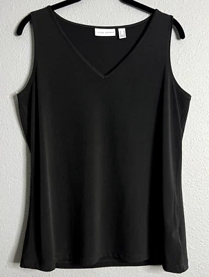 Susan Graver Womens Small Black Sleeveless Top Blouse Minimalist Career Wear - Image 1 of 4