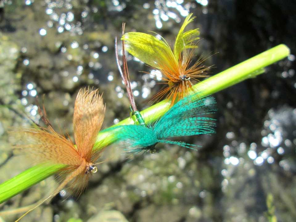 Gilchrist Fliegen. 3 x  FANWING MAIFLIEGEN Gr.12. Auswahl von Farben - Bild 1 von 1