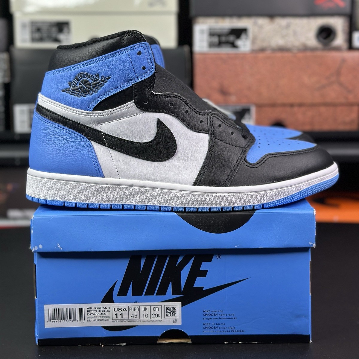 シューズ(男性用) Nike Air Jordan 1 High OG \"UNC ジョーダン 1 レトロ ハイ OG UNC メンズ - 555088-117 - JP