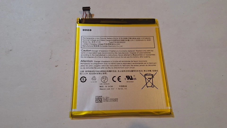 Amazon Kindle Fire 7 9th gen M8S26G Genuine Battery ST28 - Image 1 of 1