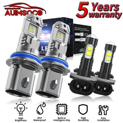 Kit de faros LED de 2/4 puertas para camioneta Dodge Dakota 2001-2004 80000LM Foto 1 de 4