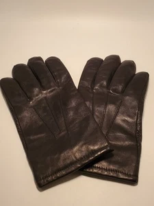 Guantes de conducción de cuero negro vintage Wilson forrados en cachemir para hombre talla XL - Imagen 1 de 7