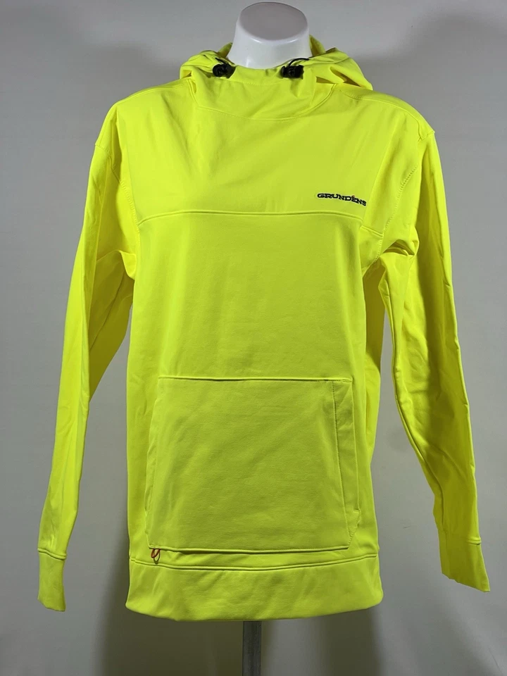 Grundens 20038-730-0014 NEW Men's Kryall Hoodie Hi-Vis Yellow SIZE M - Image 1 of 4