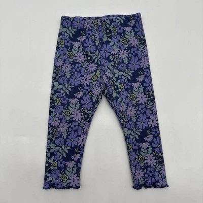 Leggings Okie Dokie Oeko Tex niñas pequeñas talla 6M púrpura floral. #35526 Foto 1 de 4