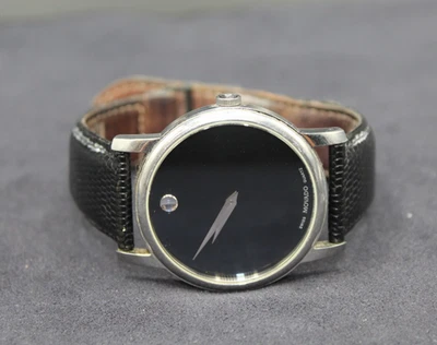 Reloj de pulsera Movado MO.01.1.14.6000 museo para hombre *usado* envío gratuito Foto 1 de 4