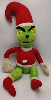 Peluche de Navidad Coleco Dr. Seuss's The Grinch 1983 vintage 21" cejas tupidas  Foto 1 de 4
