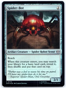 Spider-Bot Marvel's Spider-Man 173 NM MTG Magic ShipNow Foil - Picture 1 of 2