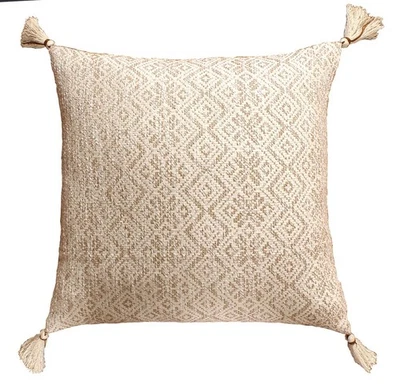 Handmade Cotton Cushion Cover, Decorative Throw Pillow Cover for Sofa,Home Decor - Image 1 of 4