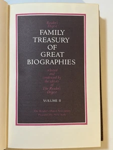Family Treasury Of Great Biographies Reader's Digest Vol 2 Gandhi Einstein Twain - Picture 1 of 7