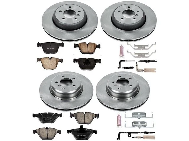 Kit de pastillas de freno y rotor delanteras y traseras para BMW 550i 2007 2008 2006-2010 HX314DG Foto 1 de 1