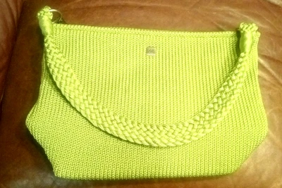 Bolso de Mano Lina Tejido Forrado Correa Trenzada Verde ENVÍO GRATUITO Foto 1 de 4