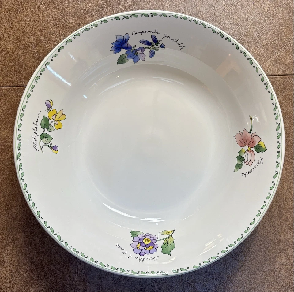 World Market Floral Print 10 In Large Salad Bowl - Image 1 of 3