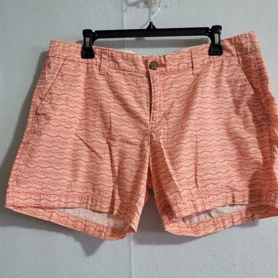 Pantalones Cortos Old Azul Marino Rosa/Blanco Estampado Peces Talla 12 Foto 1 de 4