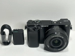 Sony Alpha a6000 Mirrorless Camera w/ 16-50mm OSS Lens - Picture 1 of 6