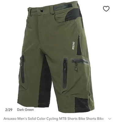 Мужские велосипедные шорты для спорта на открытом воздухе горный велосипед шорты велосипед шорты для горного велосипеда - Изображение 1 из 4