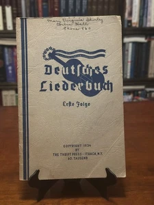 DEUTSCHES LIEDERBUCH von The Thrift Press (Die erste Folge) Jahrgang 1934 - Bild 1 von 5