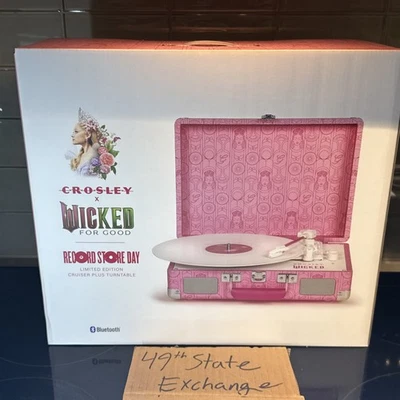 Glinda Wicked For Good Crosley RSD Black Friday Cruiser Plus Pink NIB FAST SHIP - Image 1 of 4