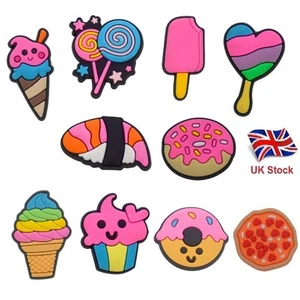 UK Lager Schuhe zum Selbermachen süß 10 Stck. Set Kroko Charms Schuhe Acc Dekor Geschenk Eis - Bild 1 von 4