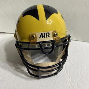 Michigan Wolverines NCAA Mini Helmet 5” Tall with/Chin Strap - Picture 1 of 11