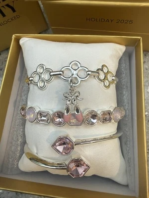 Bomb Party Gem Society Holiday Stacks ST57155 Sugarplums Dancing Silver - Image 1 of 4