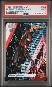 PSA 9 Ultimate Spiderman #S04 - 2024 Upper Deck UD Spider-Man Connecting Links - Bild 1 von 2