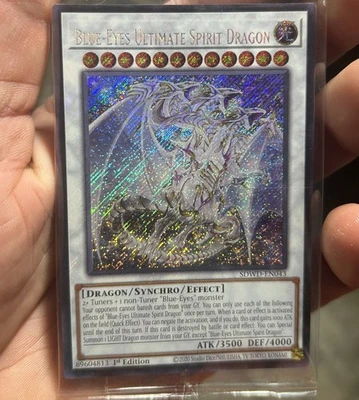 Blue-Eyes Spirit Dragon RA02-EN030 Quarter Century Secret Rare NM 1st Ed Yugioh! - Image 1 of 2