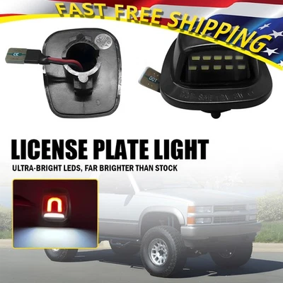 For 1992-99 GMC Suburban C/K1500 C/K2500 2X Super Bright License LED Plate Light - Image 1 of 4