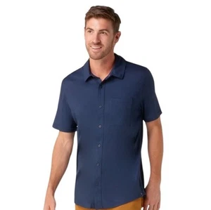 SMARTWOOL Men's Short Sleeve Button Down Shirt $90 - Picture 1 of 14