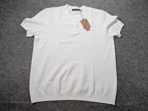 PJ Paul Jones Hemd Herren XL Weiß Kurzarm Waffelstrick Henley Freizeit - Bild 1 von 6