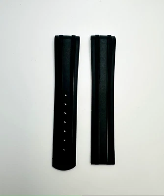 Omega Original 20mm Correa de Goma Negra para Reloj Seamaster Diver 300 42mm Foto 1 de 4