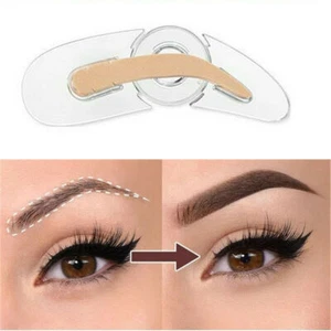 Three Type Brow Shape Women Makeup Tools Rotatable Adjustable Eyebrow Stamp - Picture 1 of 8